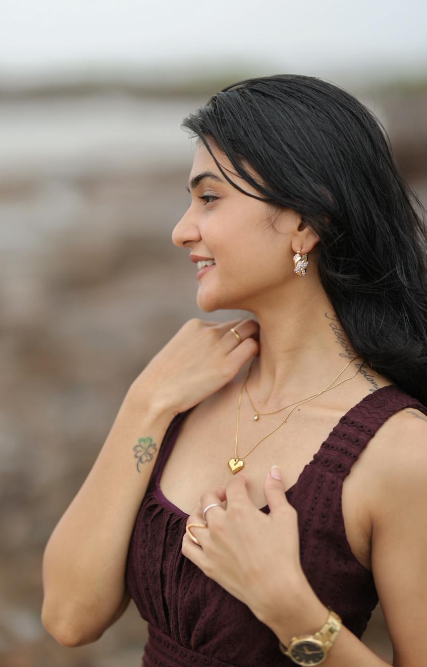 Selene Heart Necklace - 18K Gold Anti-Tarnish