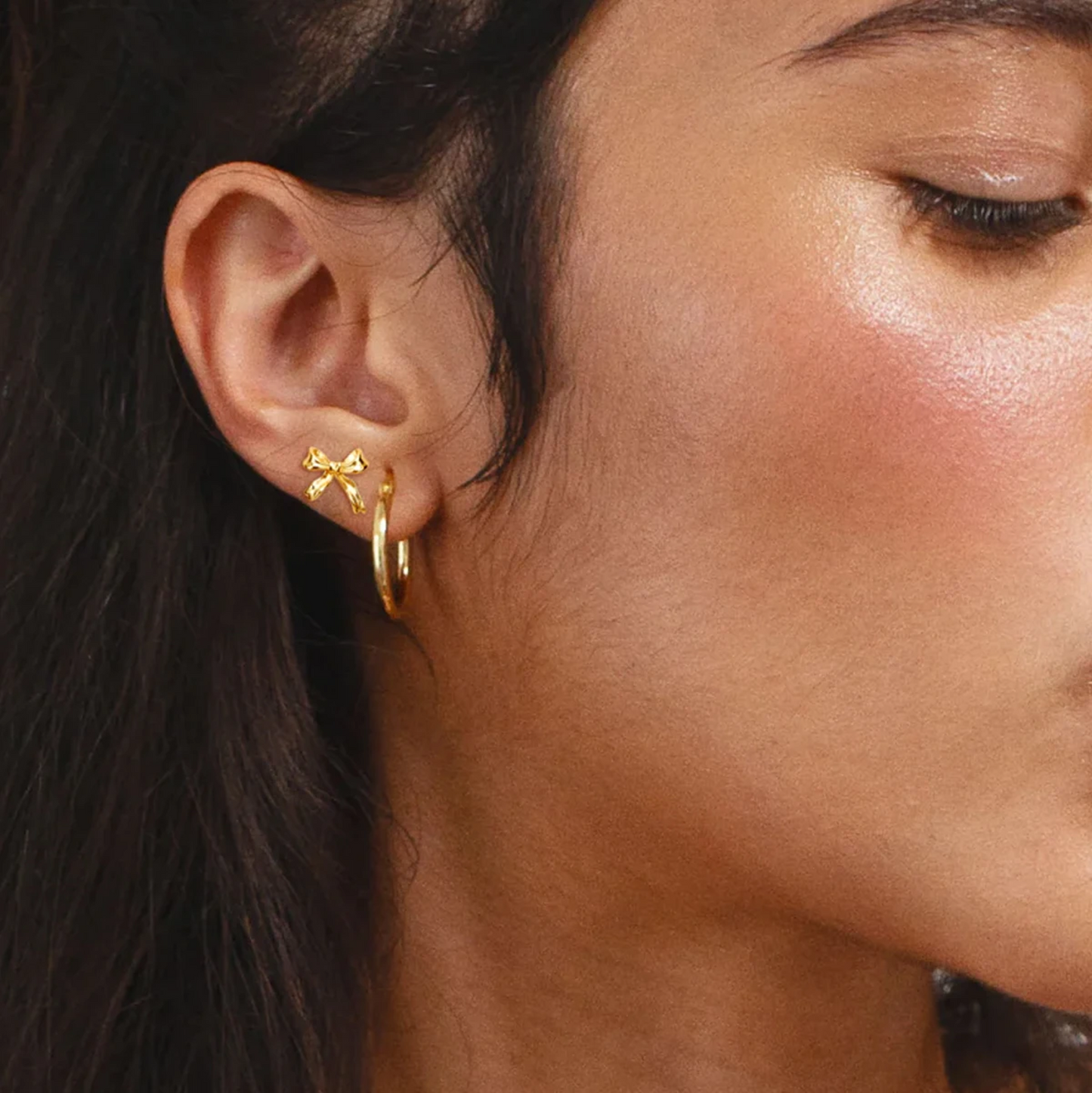 Ishita Dainty Earrings (Pair Of 2 Earrings) - 18K Gold Anti-Tarnish