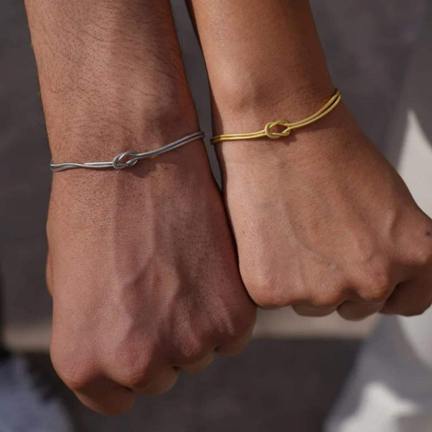 Bond of Love Bracelets ( Set of 2) – 18K Gold Anti-Tarnish