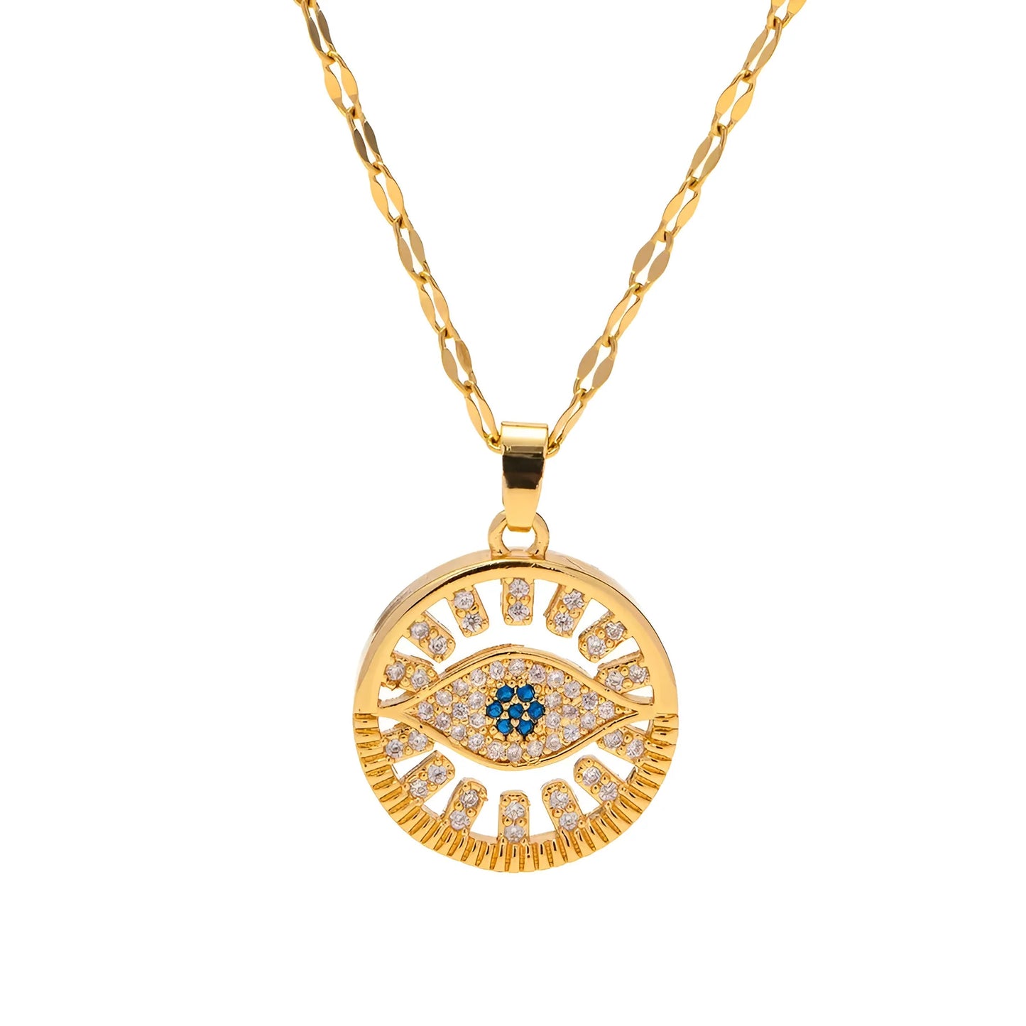 Evileye Necklace - 18K Gold Anti-Tarnish