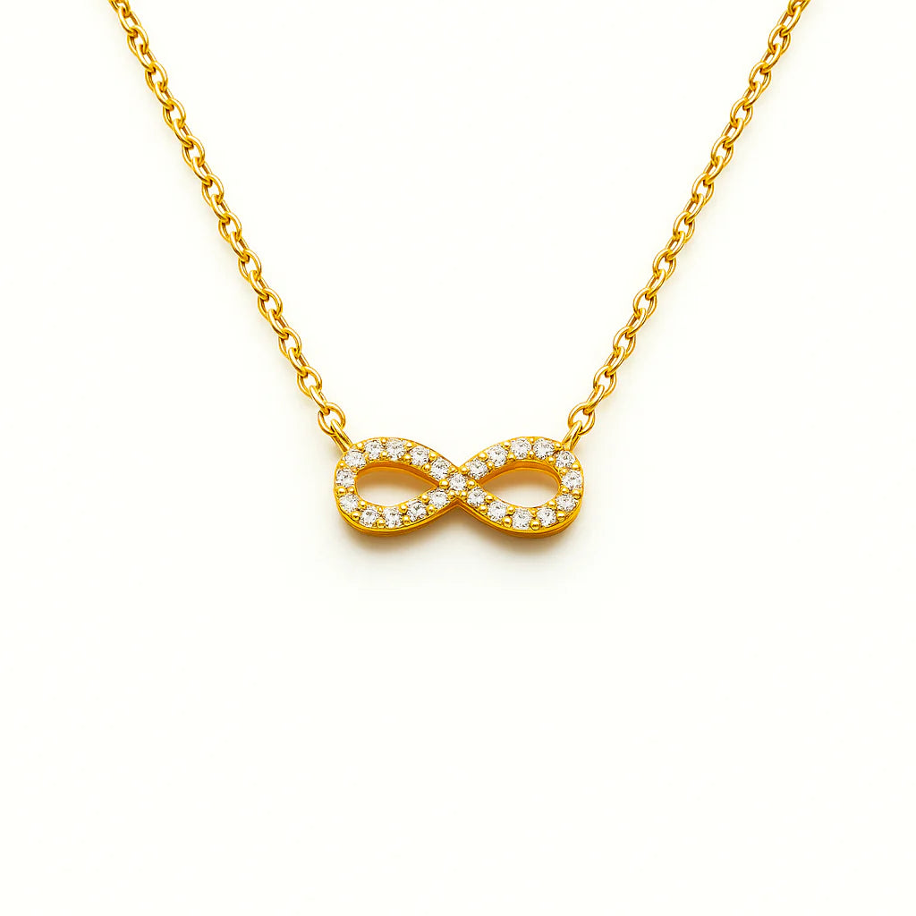 Forever Infinity minimal Necklace – 18K Gold Anti-Tarnish