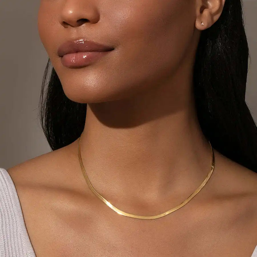 Teja Snake Chain - 18K Gold Anti-Tarnish