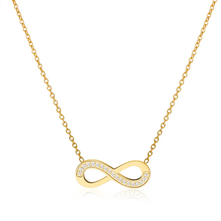 Nayeli Infinity Necklace – 18K Gold Anti-Tarnish