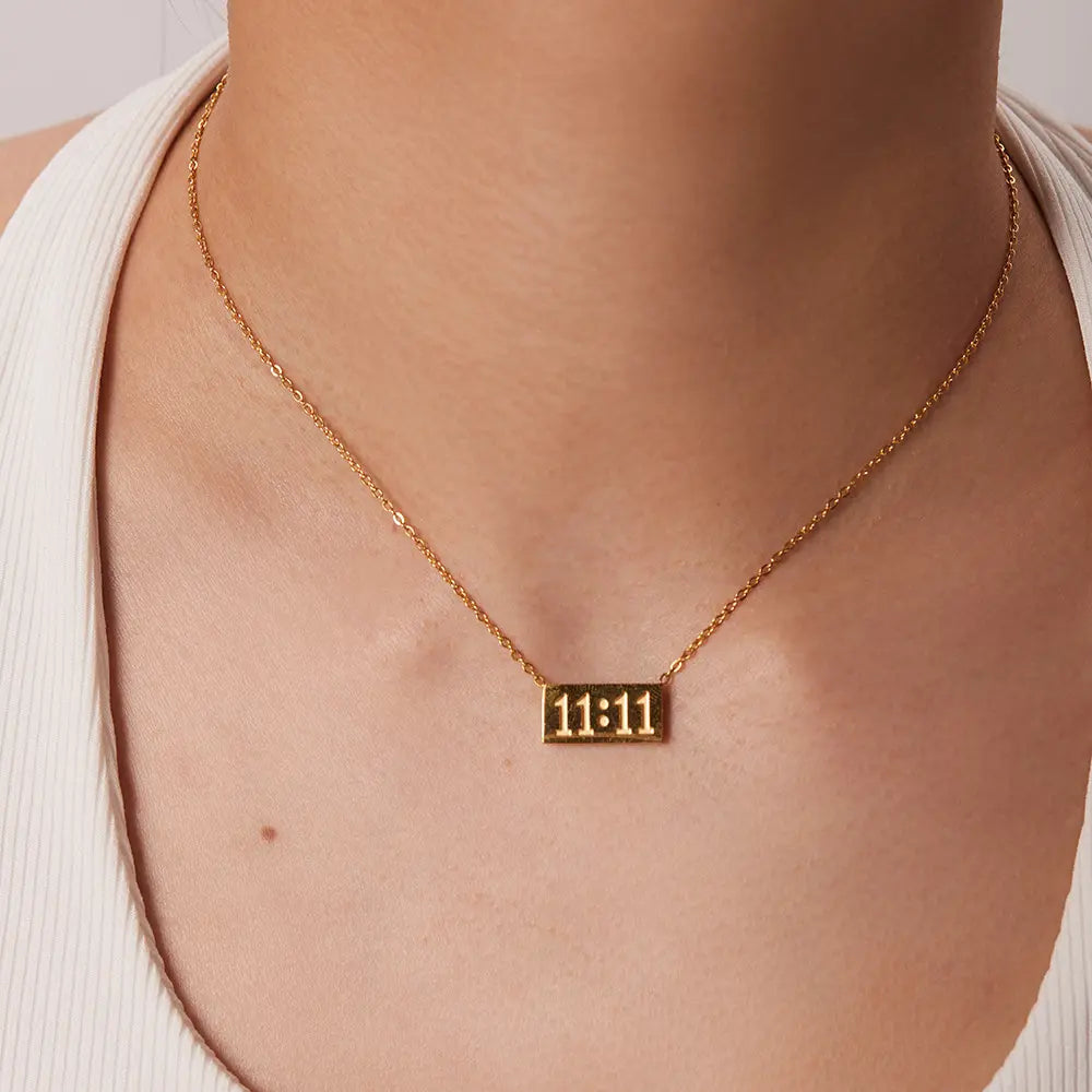 Meera 11:11 Necklace - 18K Gold Anti-Tarnish