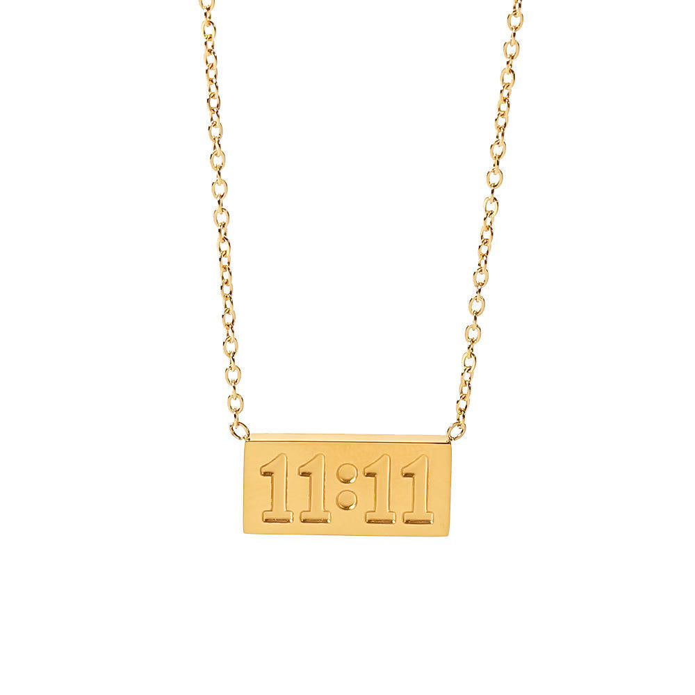 Meera 11:11 Necklace - 18K Gold Anti-Tarnish