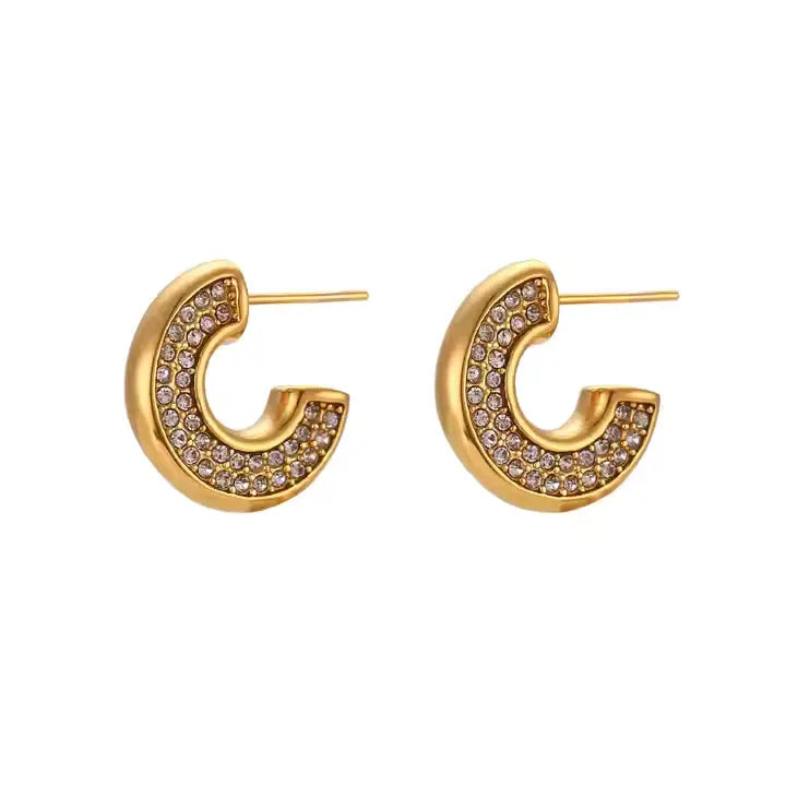 Emely Luxe Hoops - 18K Gold Anti-Tarnish