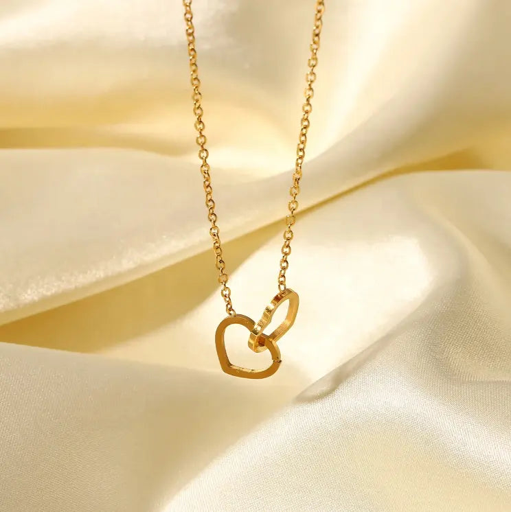 Valentina You & Me Necklace - 18K Gold Anti-Tarnish