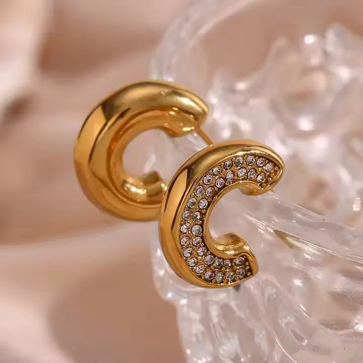 Emely Luxe Hoops - 18K Gold Anti-Tarnish