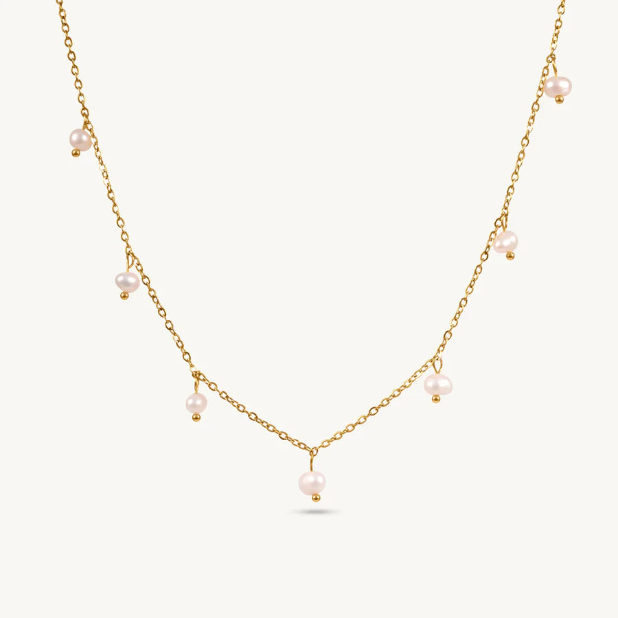 Havina Pearl Necklace - 18K Gold Anti-Tarnish