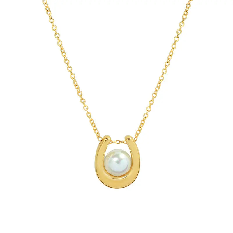 Heidi Pearl Necklace – 18K Gold Anti-Tarnish