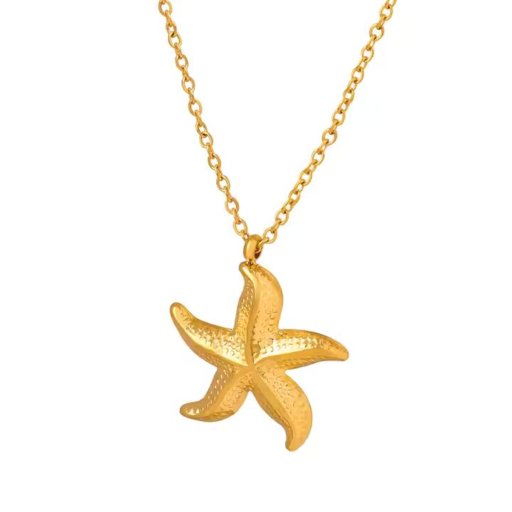 Fatima Starfish Pendant – 18K Gold Anti-Tarnish