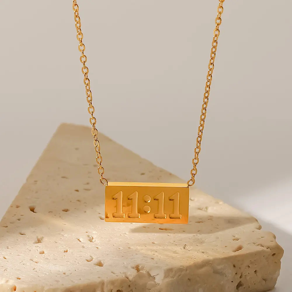 Meera 11:11 Necklace - 18K Gold Anti-Tarnish