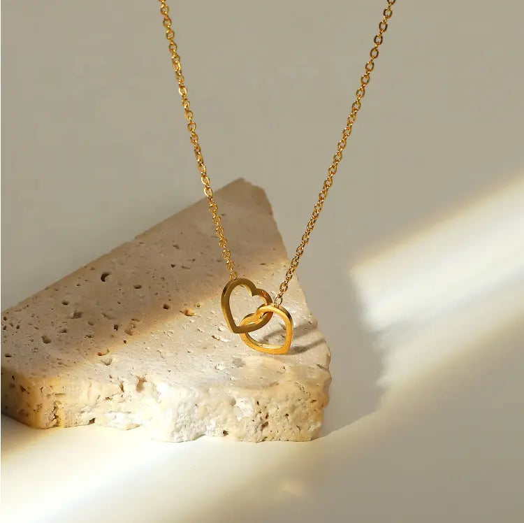 Valentina You & Me Necklace - 18K Gold Anti-Tarnish
