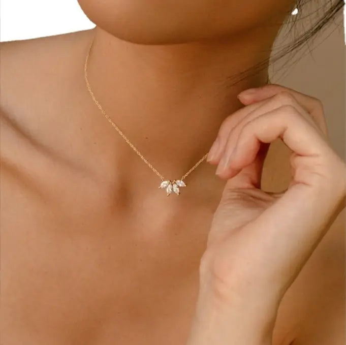 Andie zirconia stone Necklace – 18K Gold Anti-Tarnish