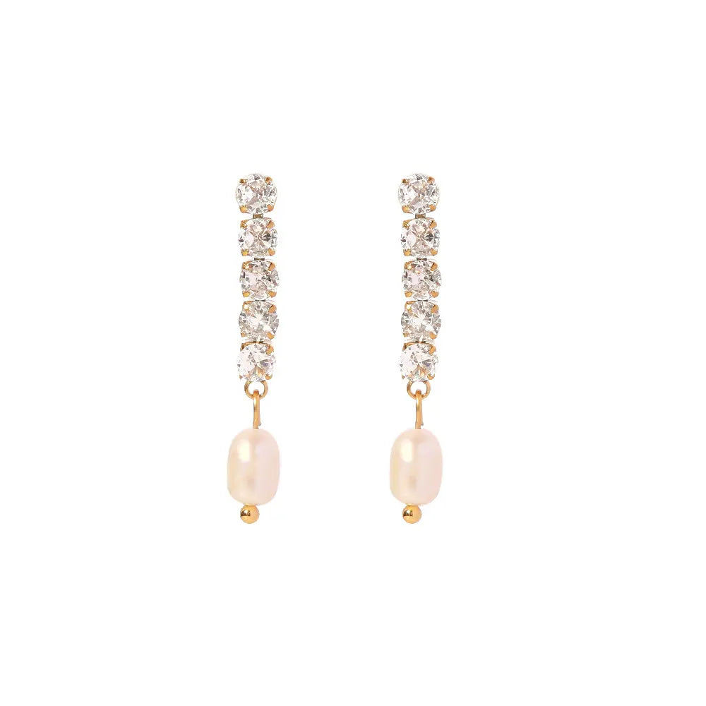 Scarlett Zirconia Earrrings - 18K Gold Anti-Tarnish