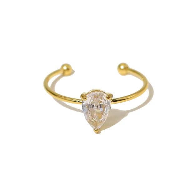 Navi Minimal Flower ring- 18K Gold Anti-Tarnish
