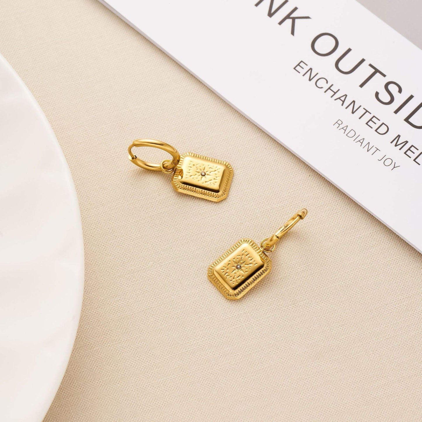 Golden Era Huggies - 18K Gold Anti-Tarnish