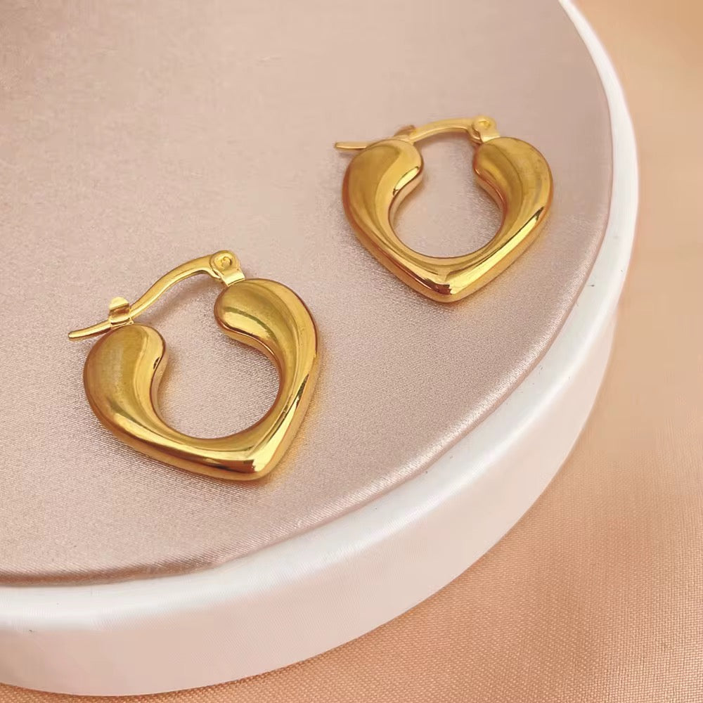 Mirena Hoop Earrings - 18K Gold Anti-Tarnish