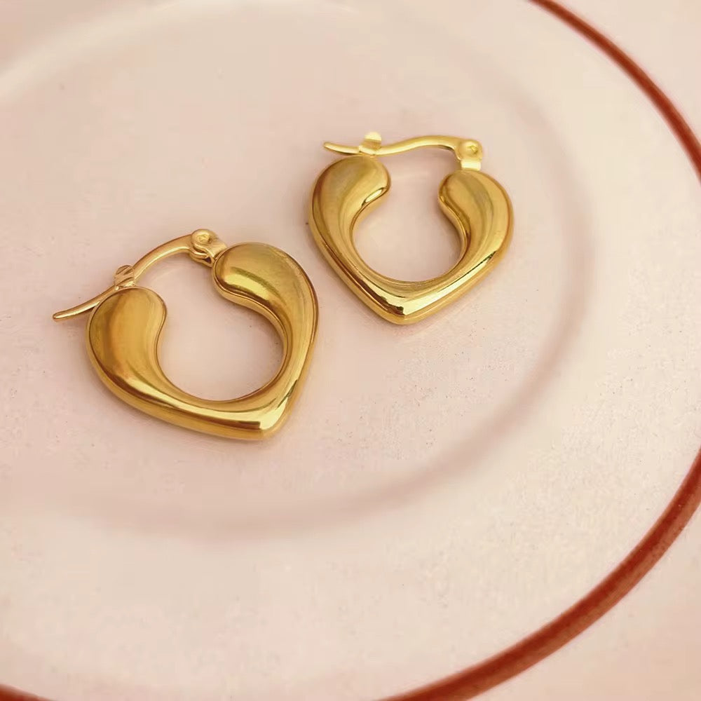 Mirena Hoop Earrings - 18K Gold Anti-Tarnish