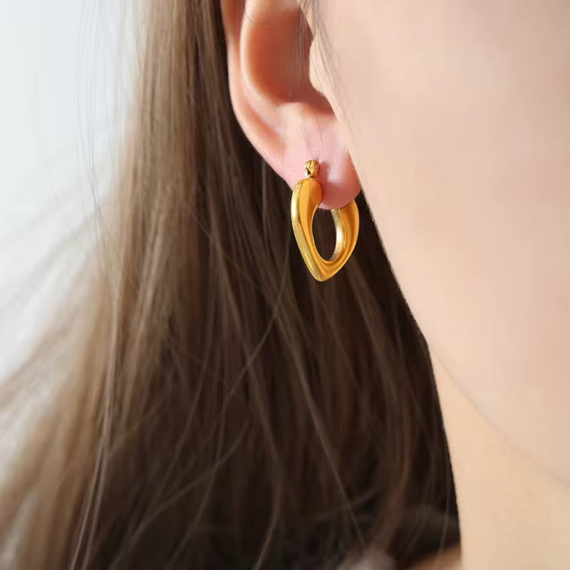 Mirena Hoop Earrings - 18K Gold Anti-Tarnish