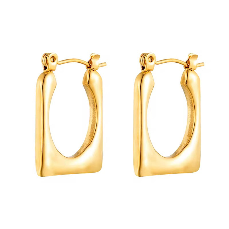 Lucia Hoop Earrings - 18K Gold Anti-Tarnish