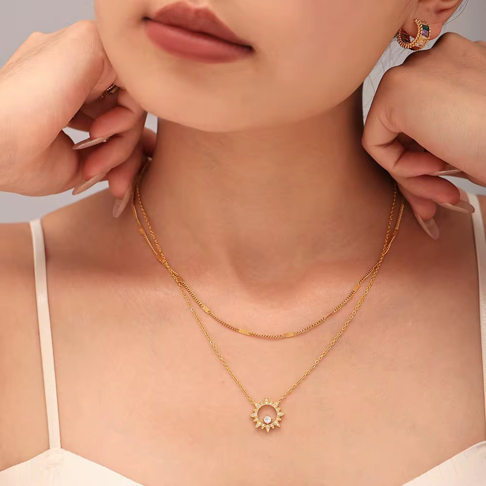 Sahara Minimal Necklace - 18K Gold Anti-Tarnish