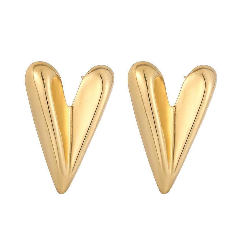 Jimena heart earrings – 18K Gold Anti-Tarnish