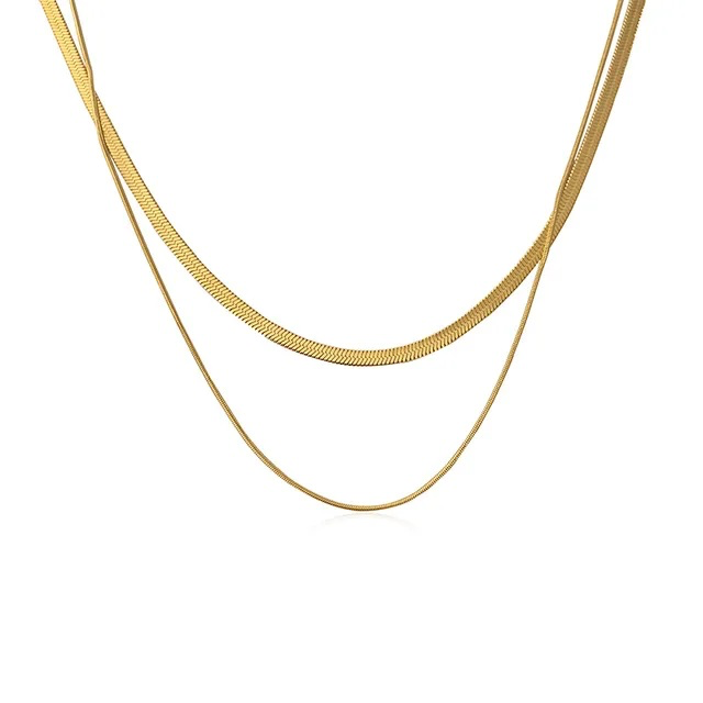 Mila Layered Necklace - 18K Gold Anti-Tarnish