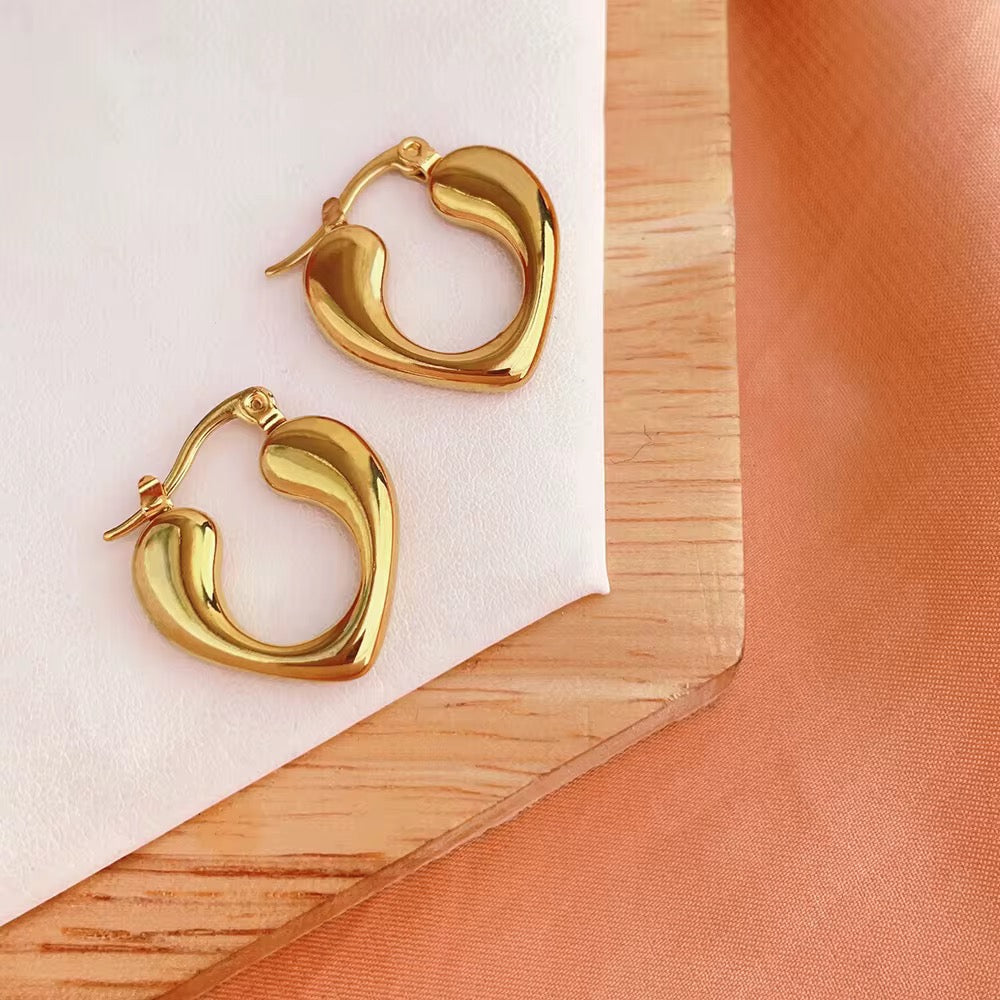 Mirena Hoop Earrings - 18K Gold Anti-Tarnish