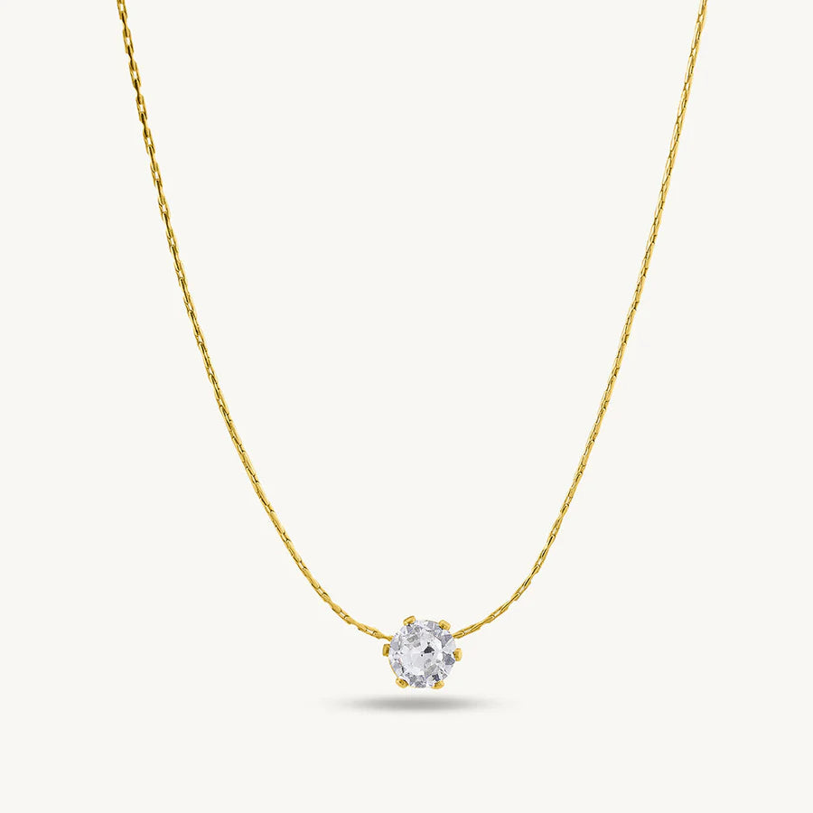 Nora Solara Necklace - 18K Gold Anti-Tarnish