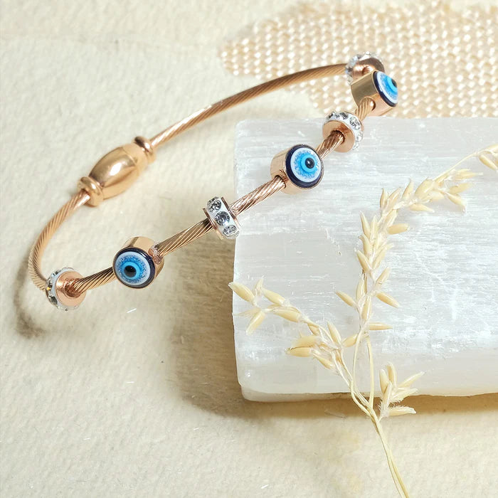 Evil Eye Bracelet – 18K Gold Anti-Tarnish