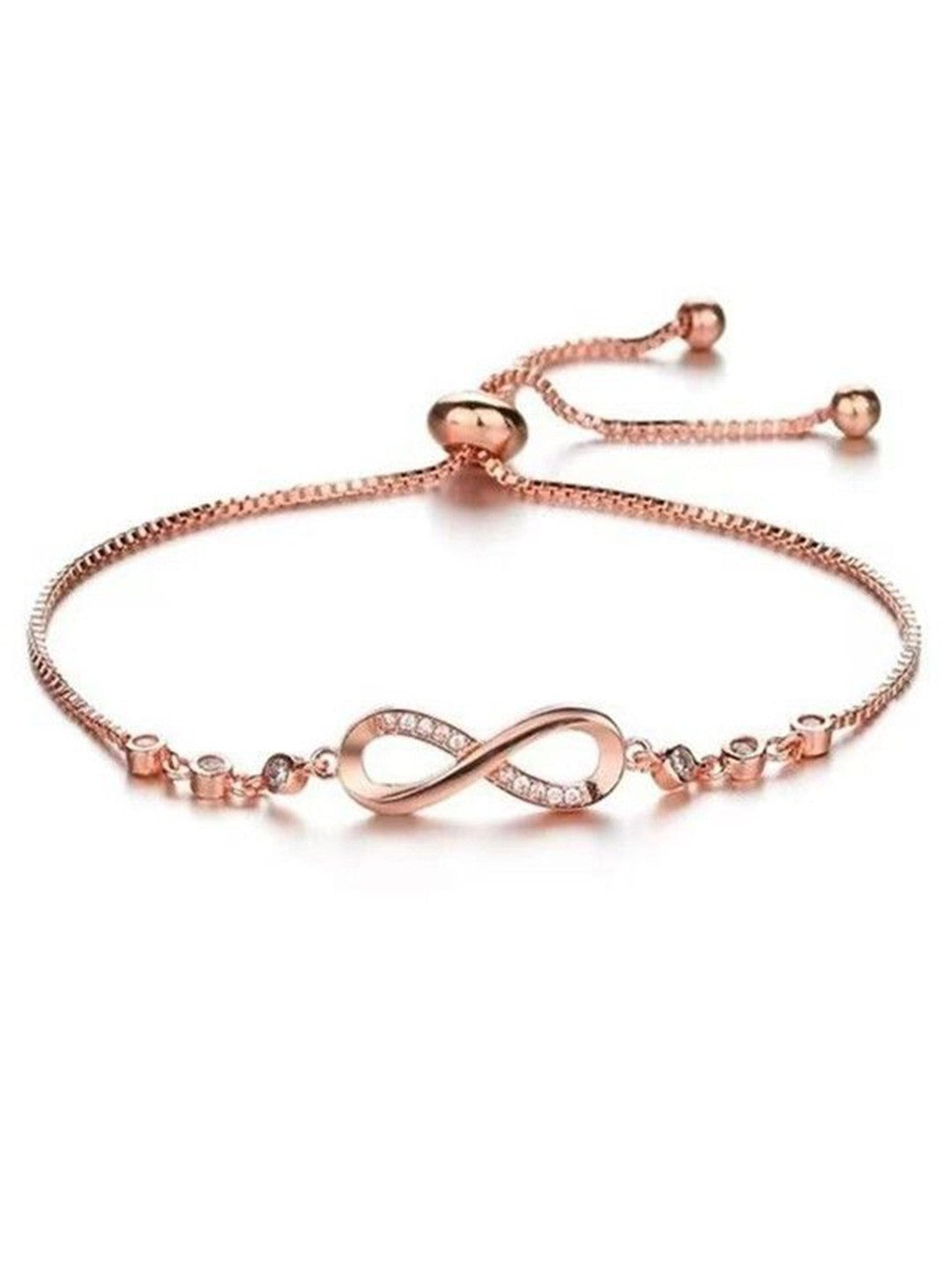 Infinity Rose Gold Bracelet - 18K Gold Anti-Tarnish