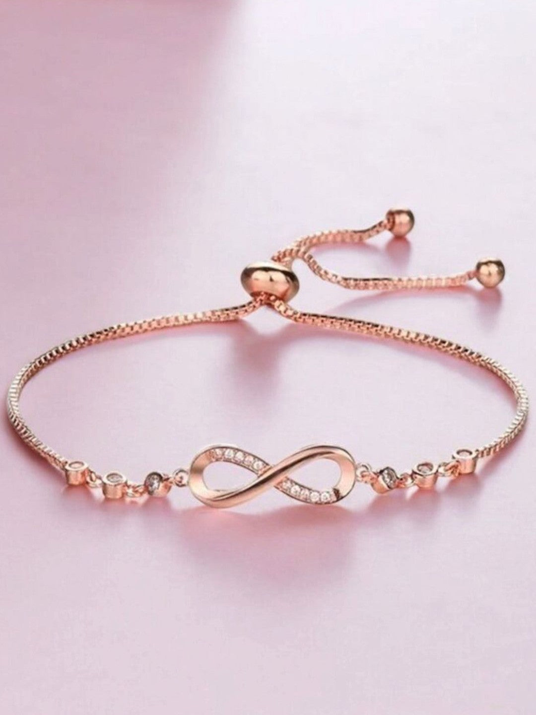 Infinity Rose Gold Bracelet - 18K Gold Anti-Tarnish