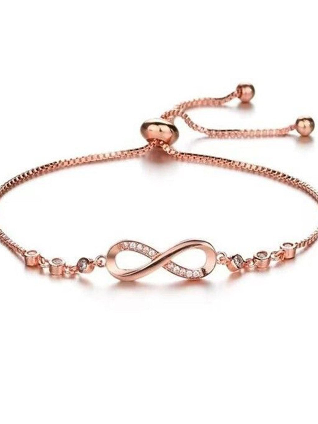 Infinity Rose Gold Bracelet - 18K Gold Anti-Tarnish