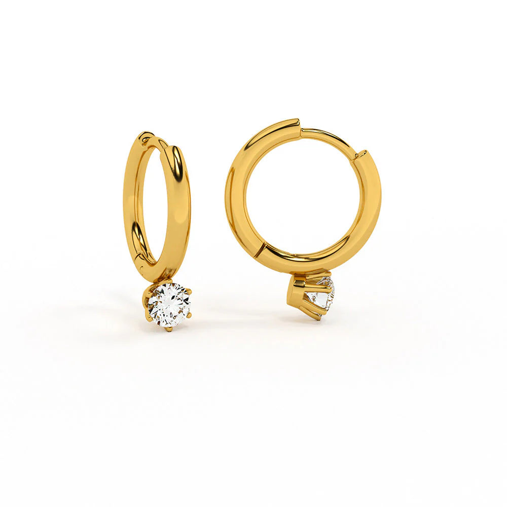 Tiana Radiance Hoop Earrings - 18K Gold Anti-Tarnish