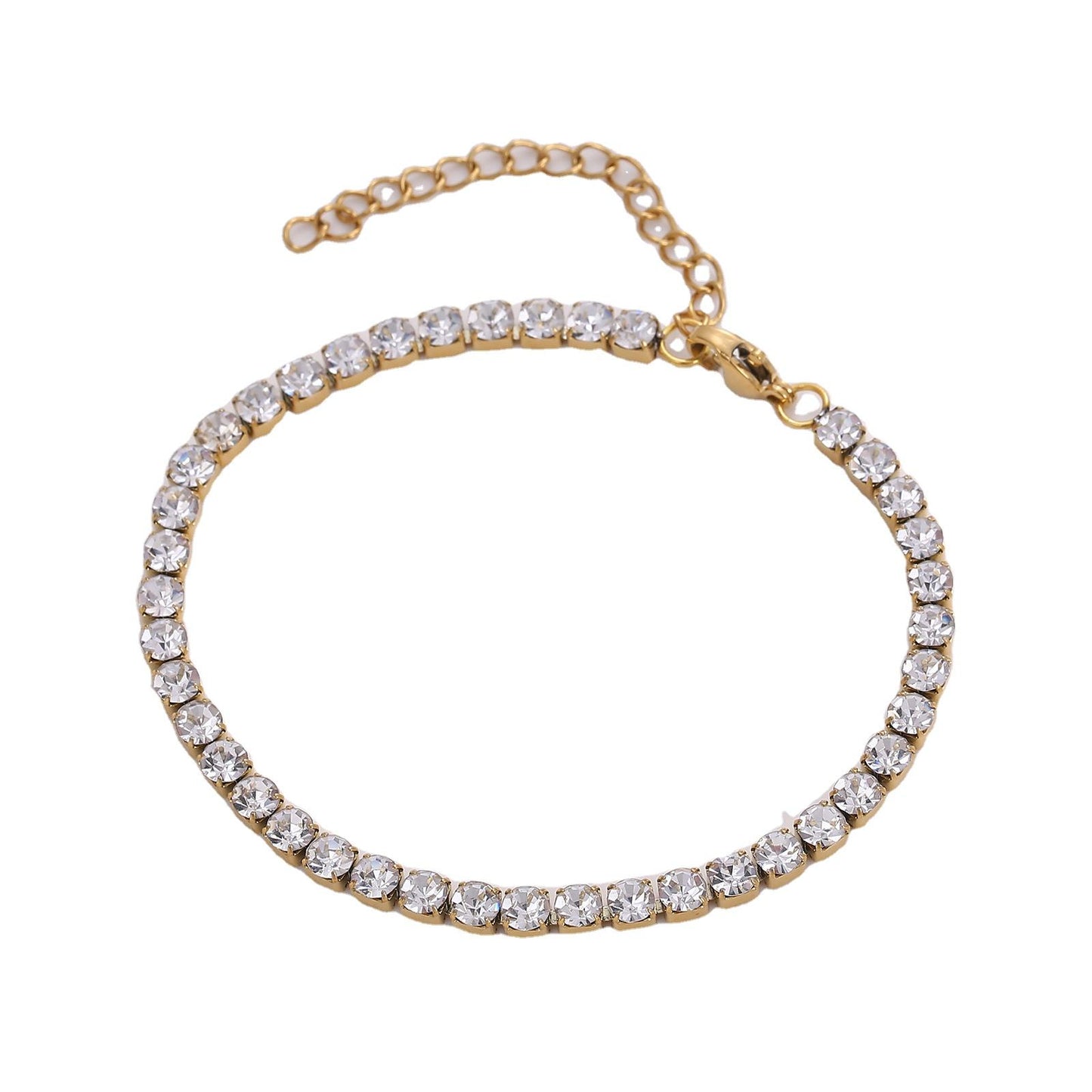 Diamond Desire Bracelet (6mm size stone) – 18K Gold Anti-Tarnish