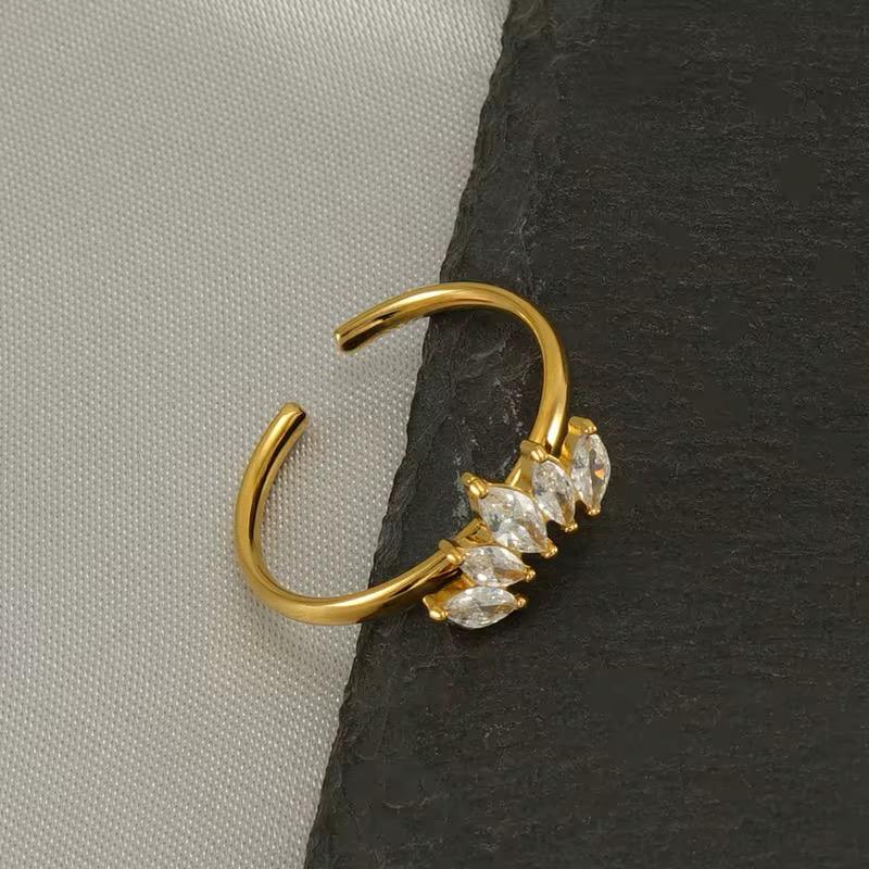 Izabella Zirconia Ring – 18K Gold Anti-Tarnish