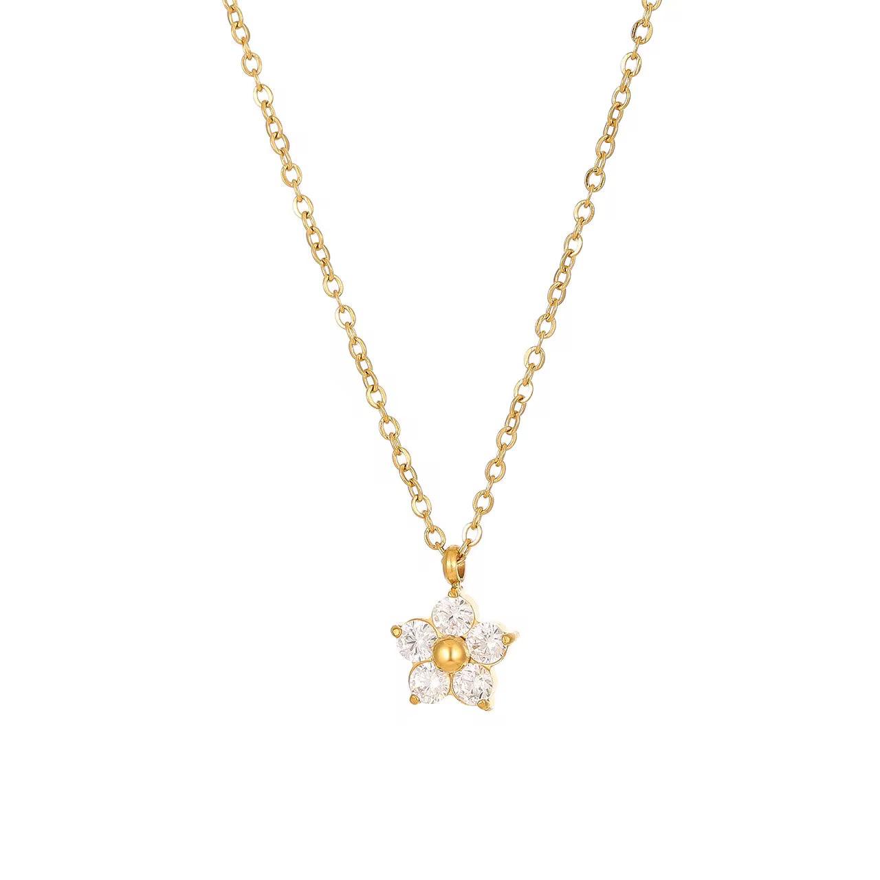 Cassia Minimal Necklace - 18K Gold Anti-Tarnish
