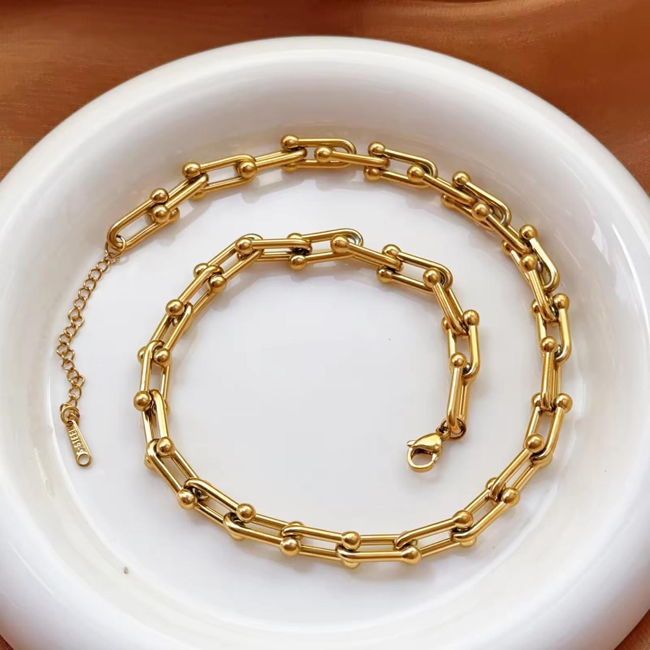 Andrea Chunky Necklace - 18K Gold Anti-Tarnish