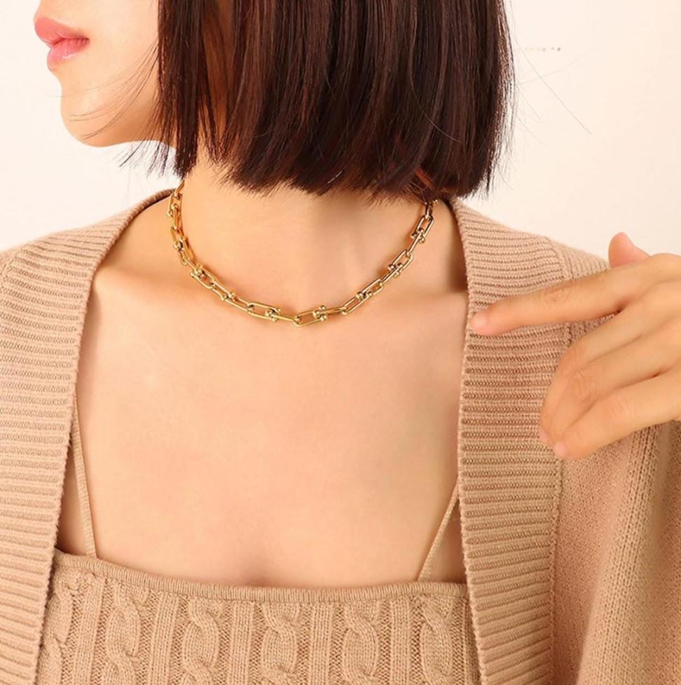 Andrea Chunky Necklace - 18K Gold Anti-Tarnish
