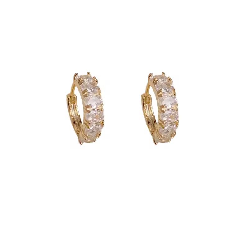 Navya Rosegold huggies- 18K Gold Anti-Tarnish