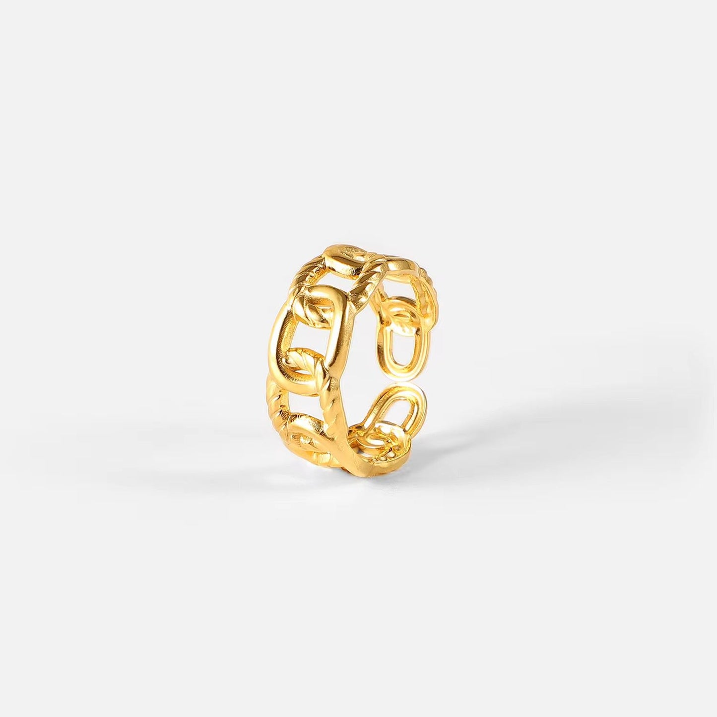 Bhavya Cuff ring- 18K Gold Anti-Tarnish