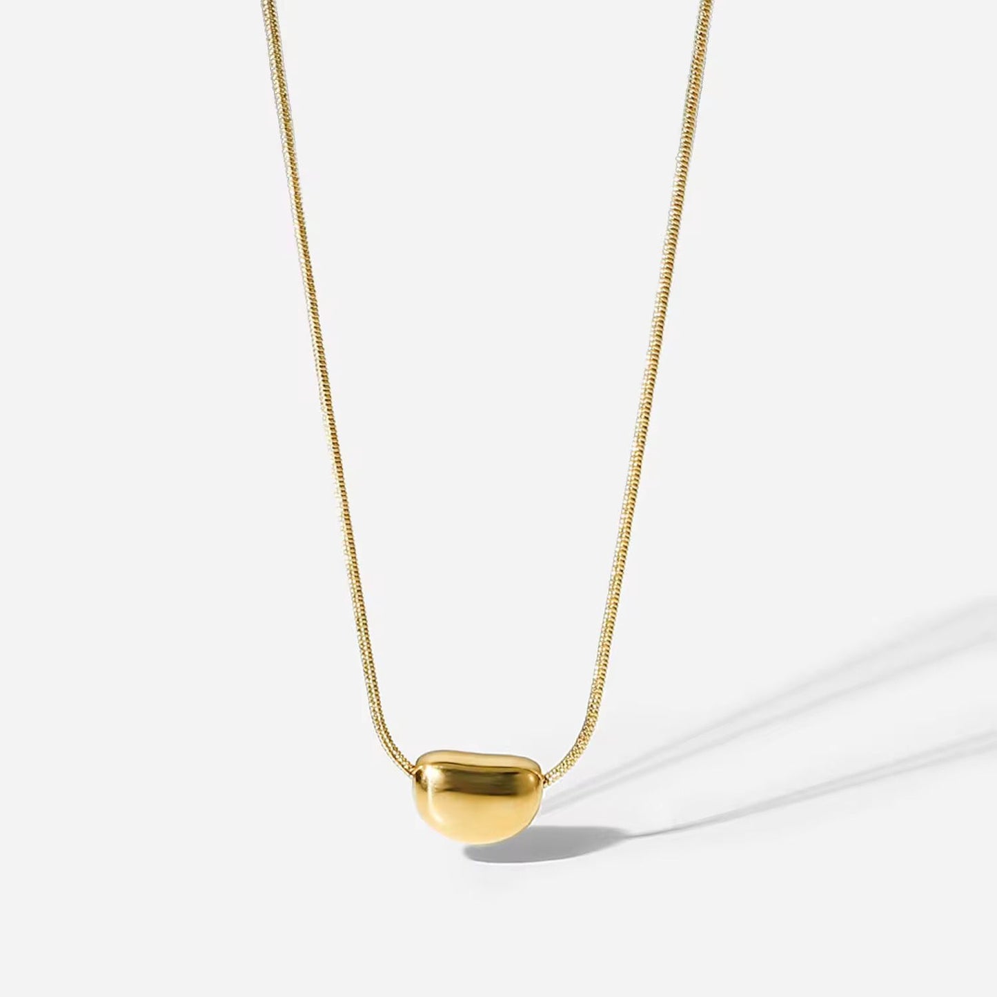 Disha Bean Heart Necklace - 18K Gold Anti-Tarnish