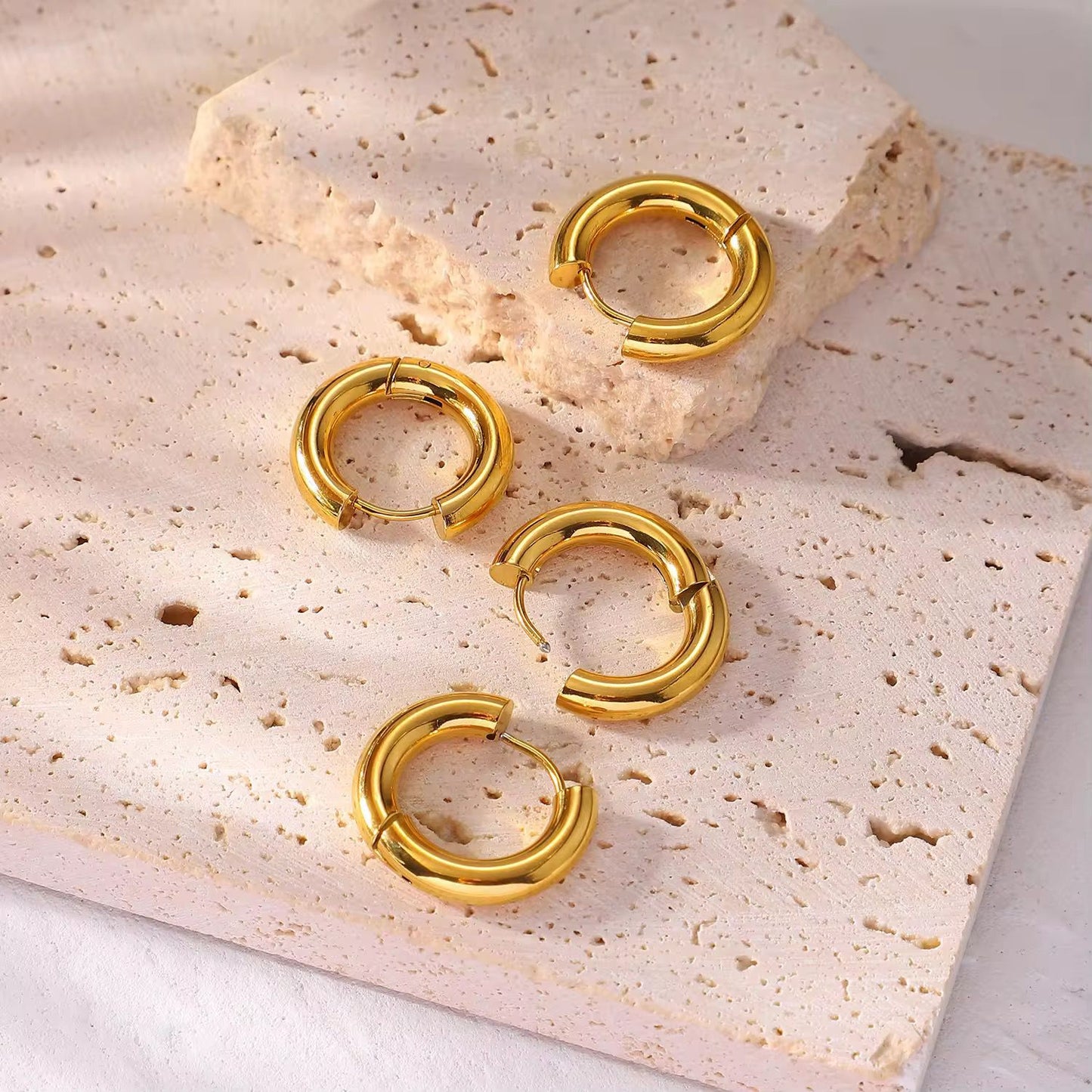 Hema Hoops - 18K Gold Anti-Tarnish