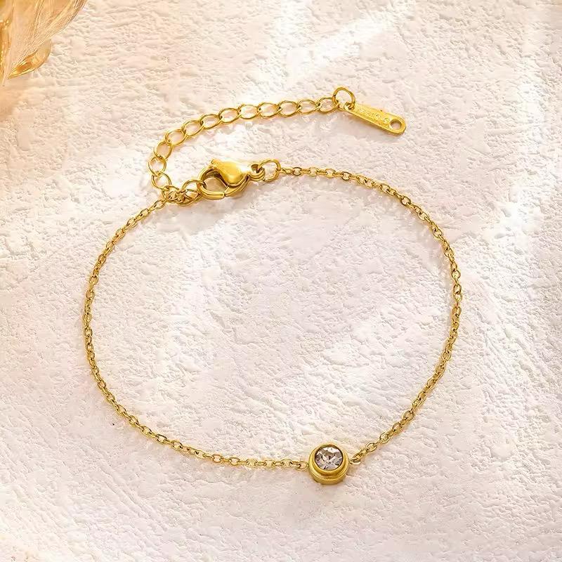 Diamond Spark Bracelet – 18K Gold Anti-Tarnish