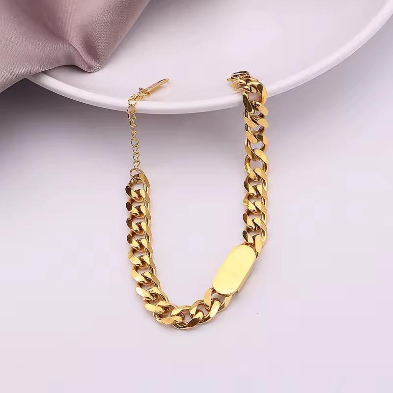 Bar Chain Bracelet – 18K Gold Anti-Tarnish