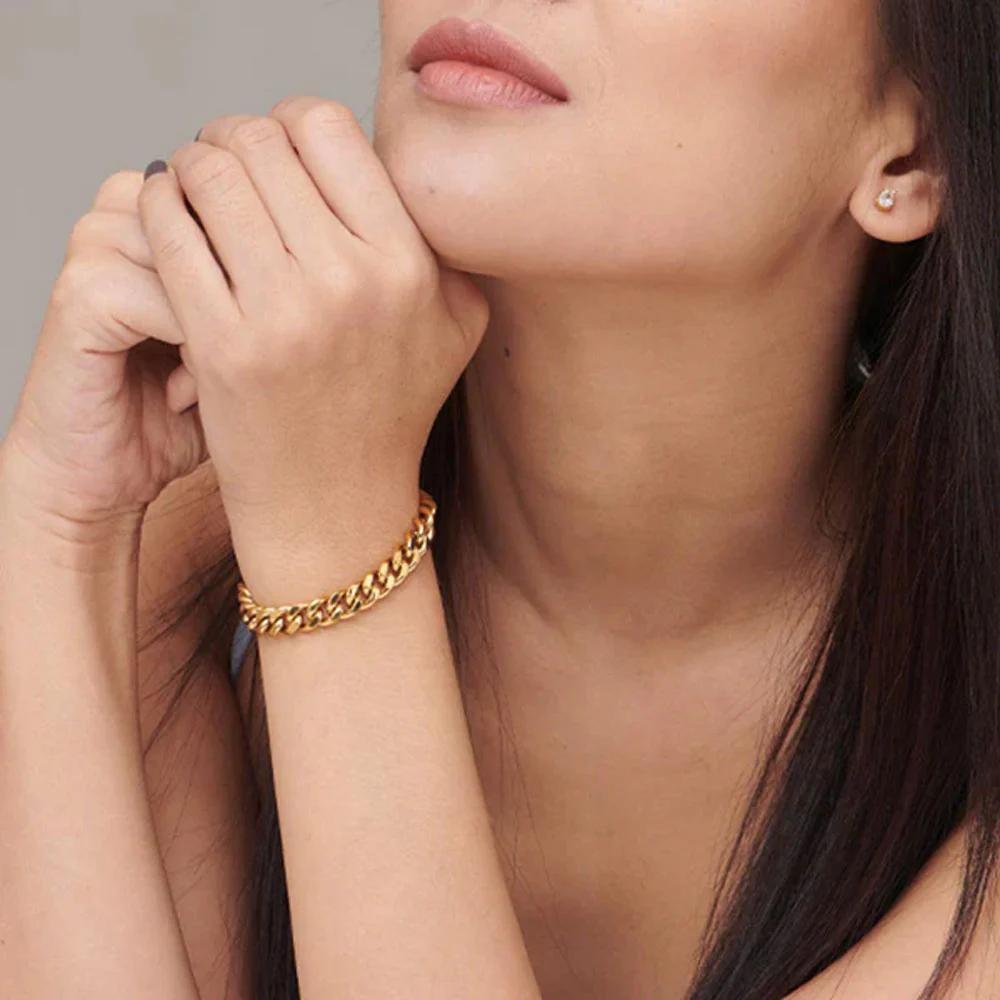 Chunky Chain Bracelet – 18K Gold Anti-Tarnish