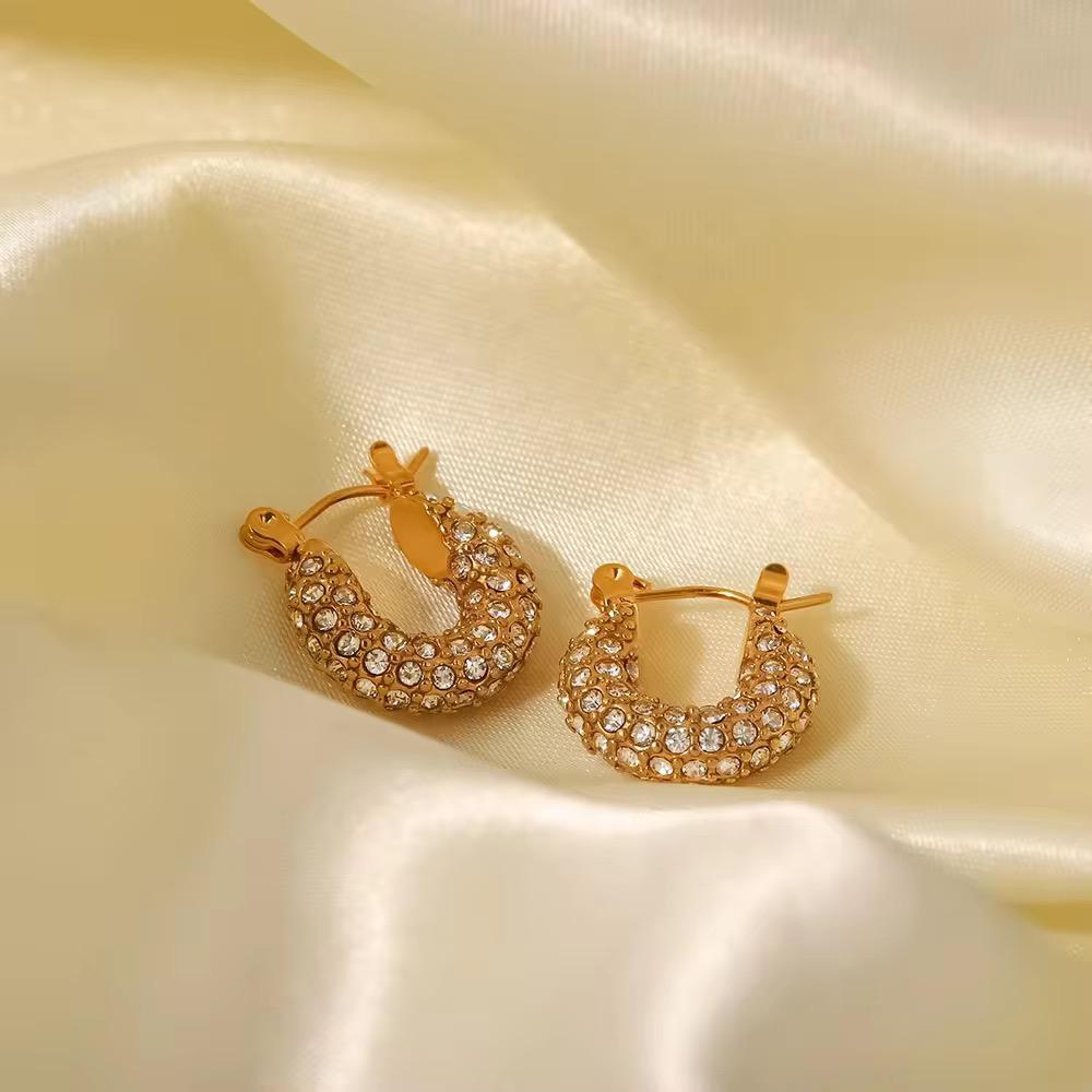 Tiya Dainty Hoops - 18K Gold Anti-Tarnish