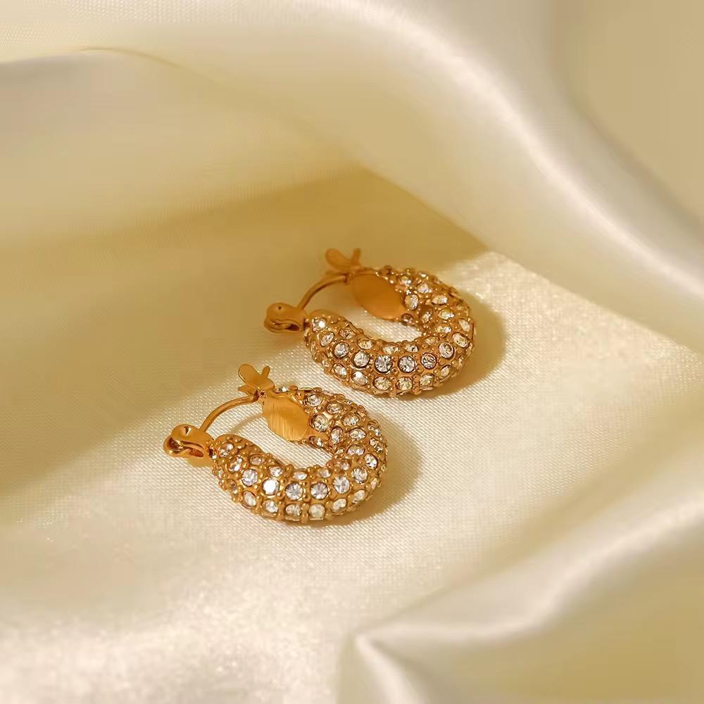 Tiya Dainty Hoops - 18K Gold Anti-Tarnish