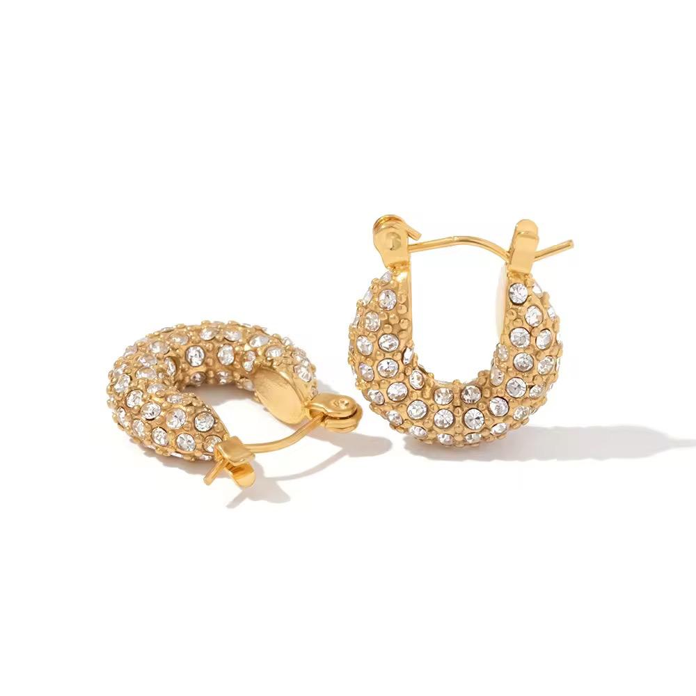 Tiya Dainty Hoops - 18K Gold Anti-Tarnish
